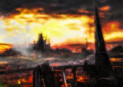 DarkArt; Apocalypse; Destruction; Town; Aftermath