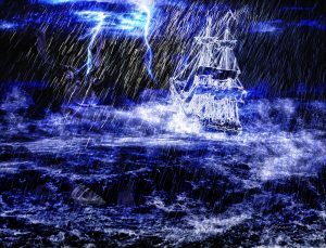 DarkArt; Ghostship; Thunderstorm; Rain; Heavy Sea