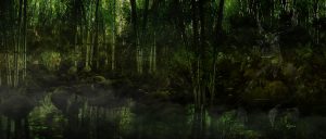 Landscape; DarkArt; Jungle; Panther; Water