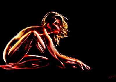 PS CS6 Bildbearbeitung; Woman; Naked; Glowing; Sensual
