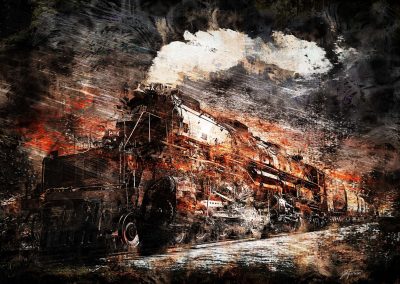 PS CS6 Bildbearbeitung; Locomotive; Setam; Vintage; Grunge