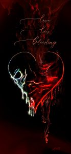 Mixed Media; PS CS6 Bildbearbeitung; DarkArt; Heart; Skull; Ink