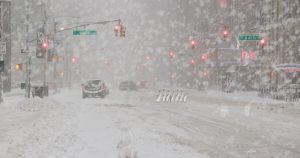 PS CS6 Composing; New York; City; Snow; Blizzard; Penguins; Winter; Traffic