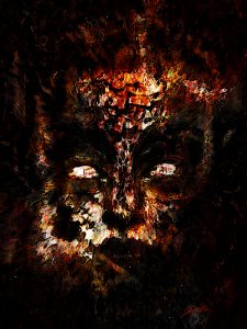 Mixed Media; PS CS6 Bildbearbeitung; DarkArt; Face; Horror; Grunge